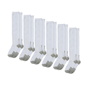 6-Pack CloudKnit White Compression Sock Bundle