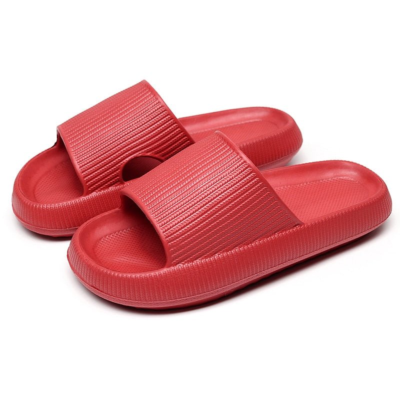 Cradle Heel Support Cushion Slides - Red
