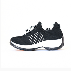 Zapatos Solace Stretch Cushion - Negro Blanco