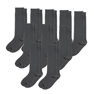 10-Pack CloudKnit Padded Extra-Stretch Crew Socks - Grey