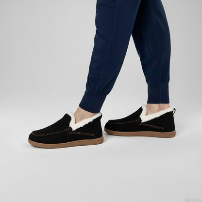 Orbit Plush Slippers - Black