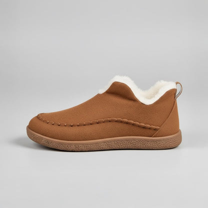 Orbit Plush Slippers - Brown