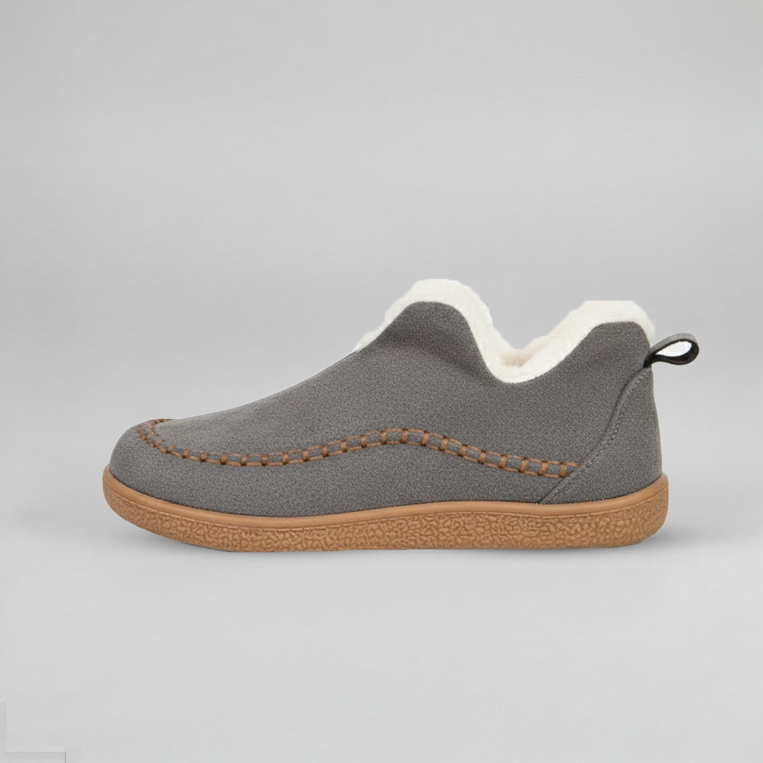 Orbit Plush Slippers - Gray