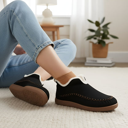 Orbit Plush Slippers - Black