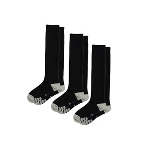 3-Pack CloudKnit All-Black Compression Sock Bundle