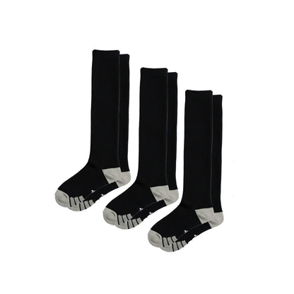 3-Pack CloudKnit All-Black Compression Sock Bundle