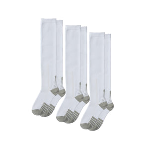 Paquete de 3 pares de calcetines de compresión CloudKnit blancos