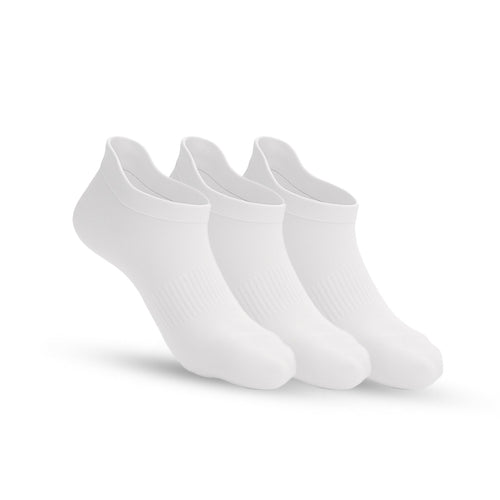 3-Pack CloudKnit Padded Extra-Stretch Ankle Socks - White