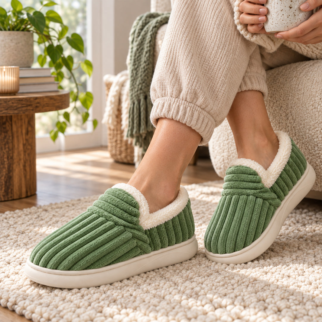 Nimbus Cloud Slippers - Green