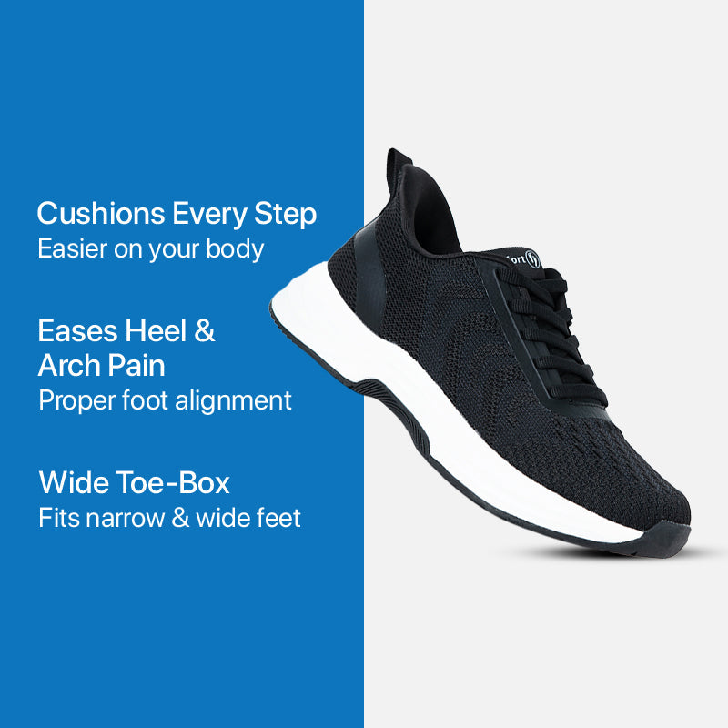 Aria Hands-Free Shoes - Black White
