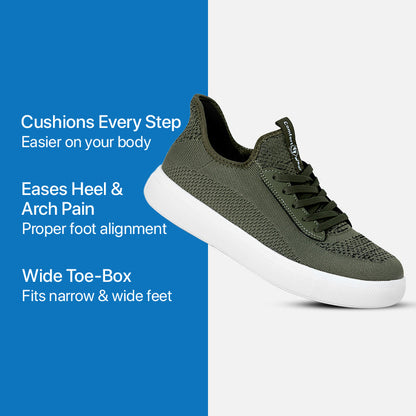 Easton Slip-On Shoes - Forest Green