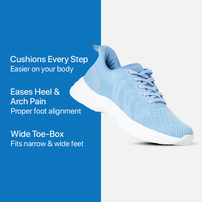 Aria Hands-Free Shoes - Sky Blue