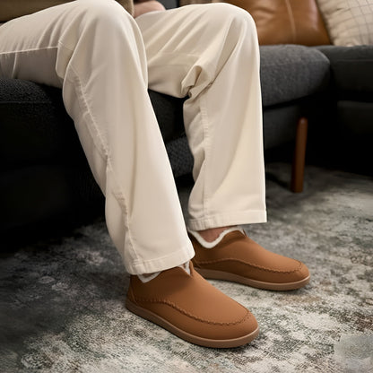 Orbit Plush Slippers - Brown
