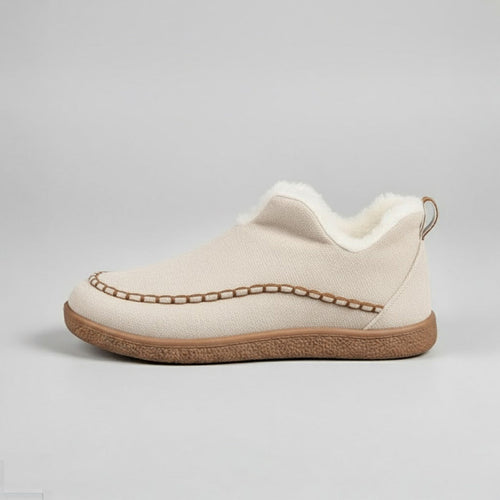 Orbit Plush Slippers - Cream