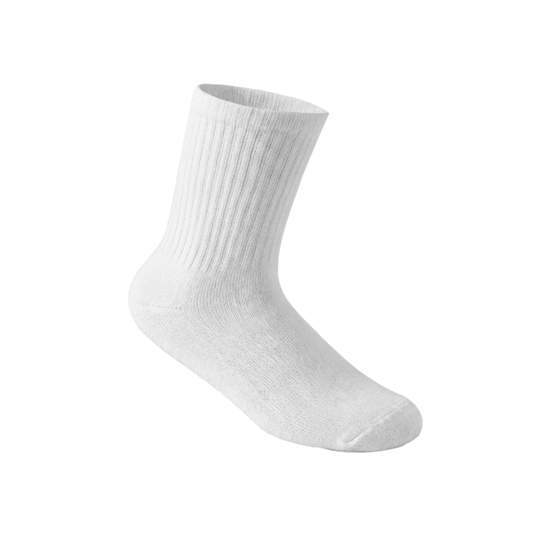 3-Pack CloudKnit Cushioned Socks (White)