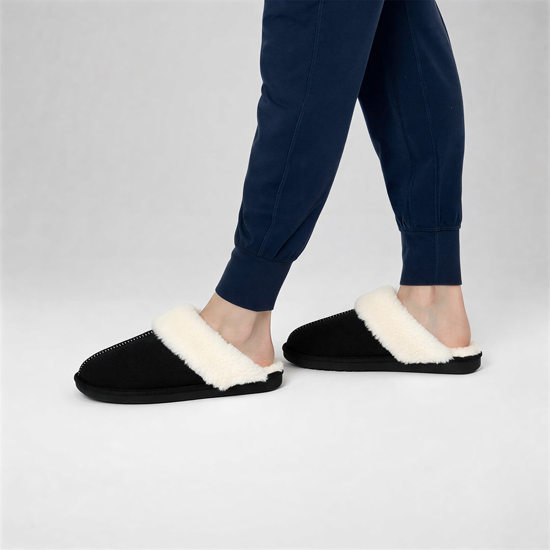 Hearth Jane Slippers - Black