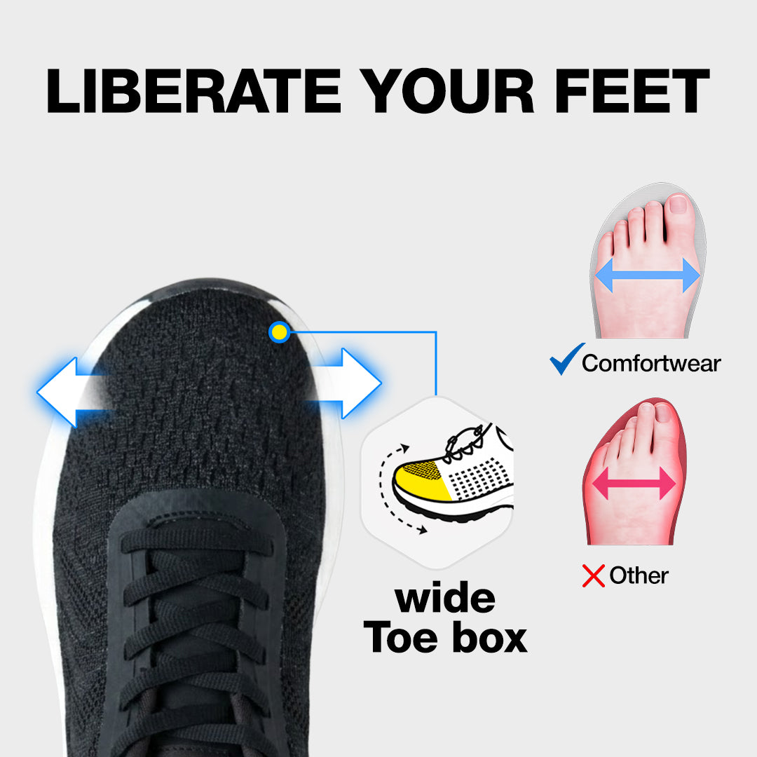 Aria Hands-Free Shoes - Black White