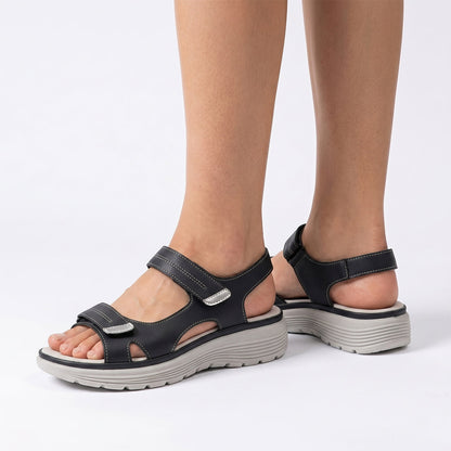 Palma Arch Support Sandals - Black