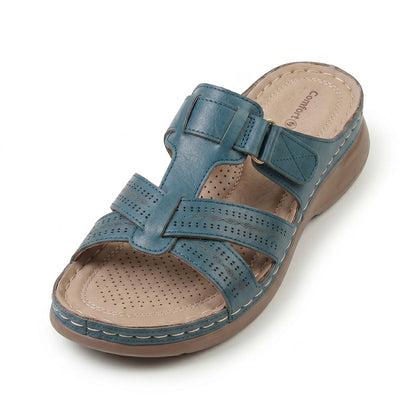 Siena Roman Cushion Sandals - Blue