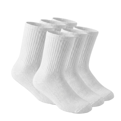 6-Pack CloudKnit Cushioned Socks (White)
