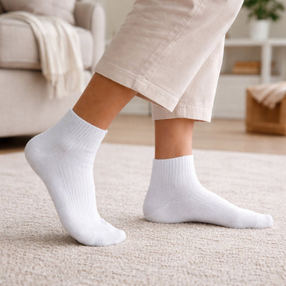 6-Pack CloudKnit Cushioned Socks (White)