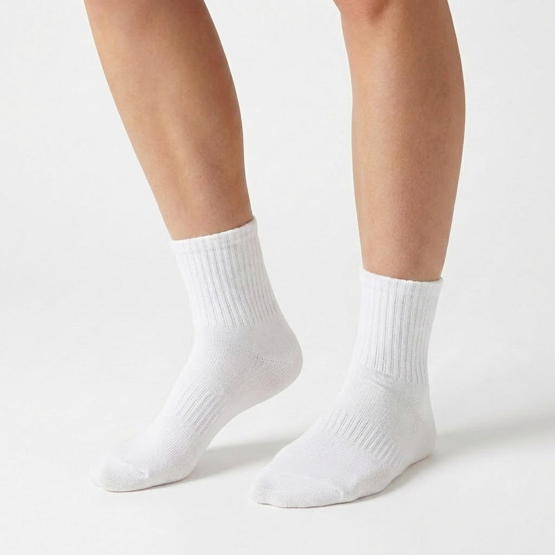 6-Pack CloudKnit Cushioned Socks (White)