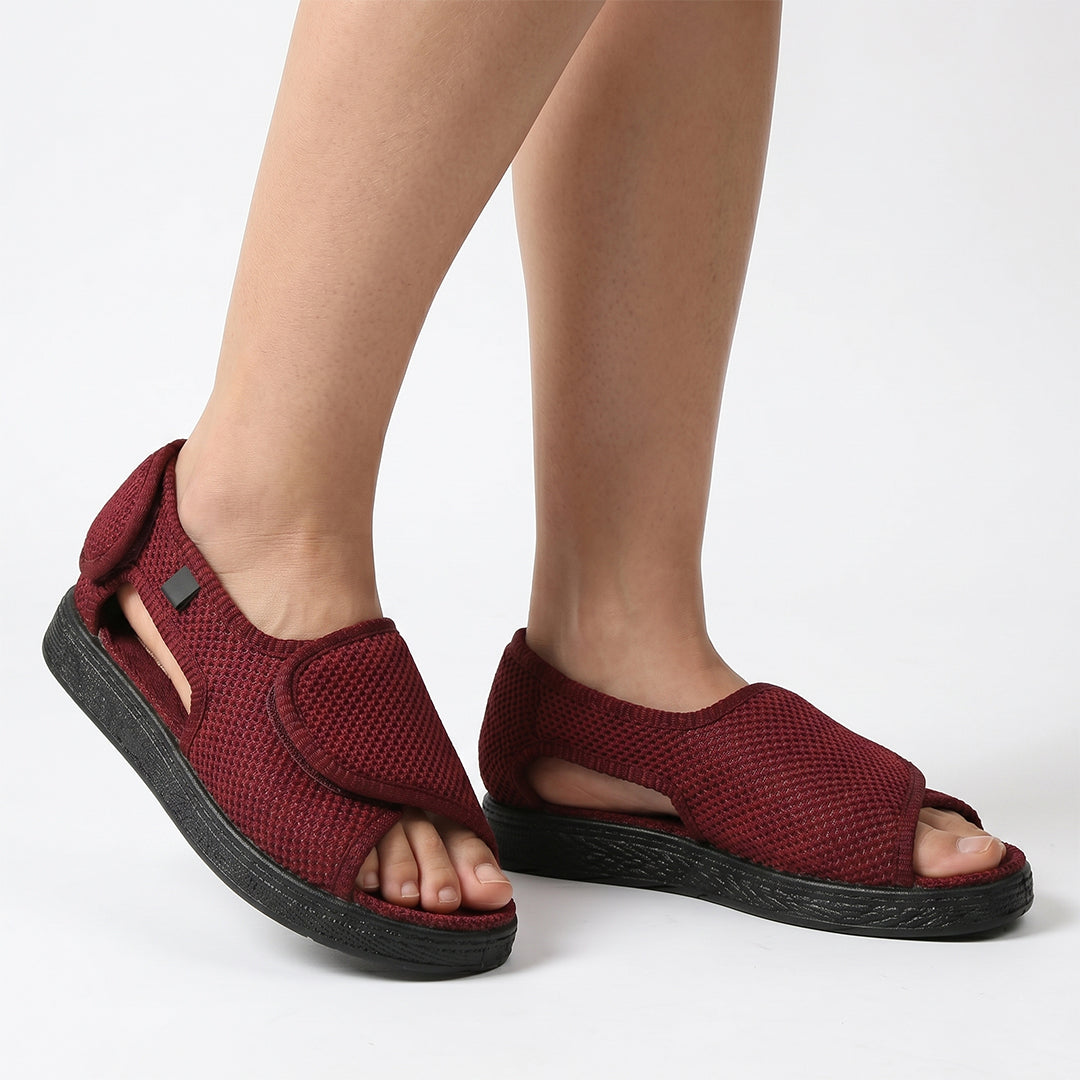Seabrook Wide Fit Sandals - Red