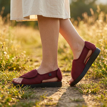 Seabrook Wide Fit Sandals - Red