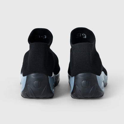 Zephyr Breathable No-Tie Stretch Shoes - Black Grey