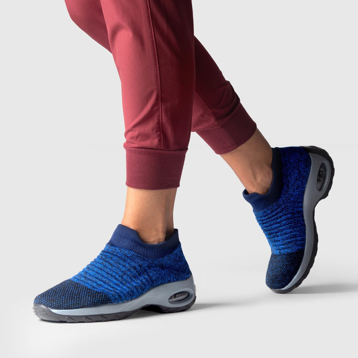Zephyr Breathable No-Tie Stretch Shoes - Blue