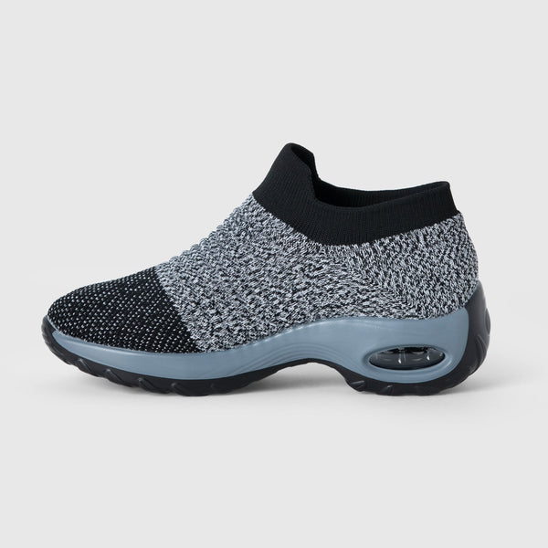Zephyr Breathable No-Tie Stretch Shoes - Grey