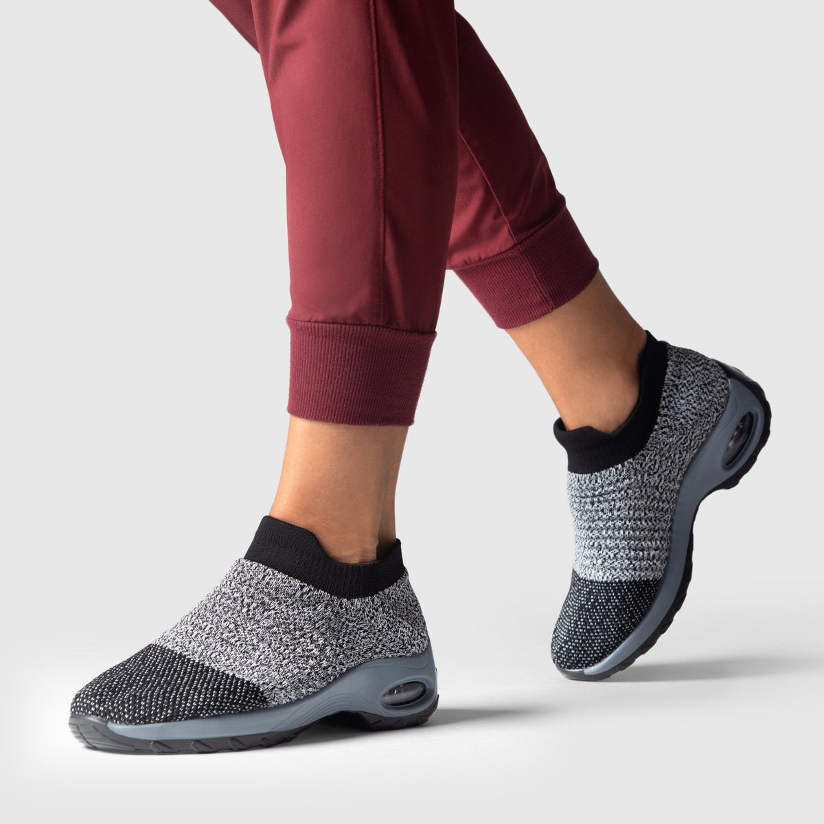 Zephyr Breathable No-Tie Stretch Shoes - Grey