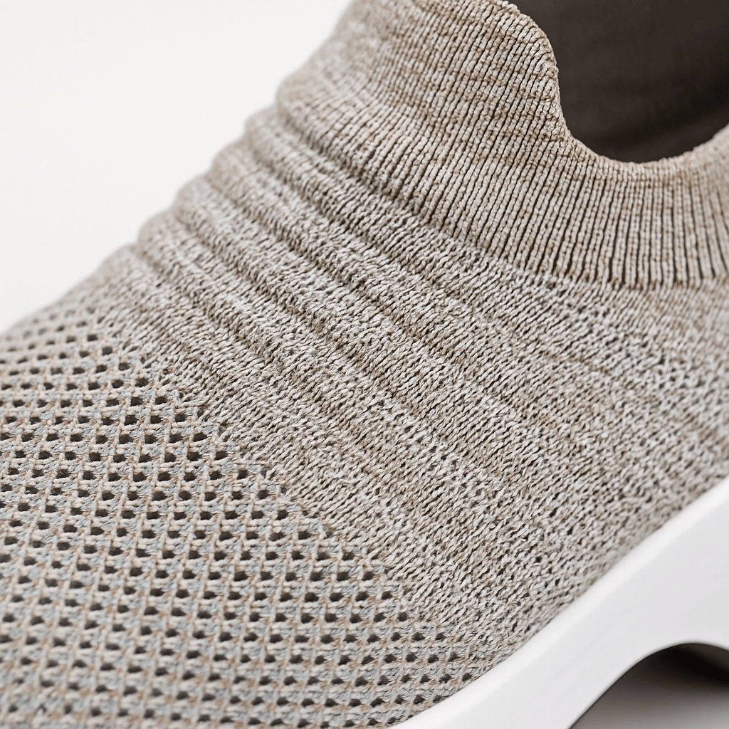 Zephyr Breathable No-Tie Stretch Shoes - Khaki
