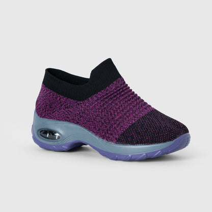 Zephyr Breathable No-Tie Stretch Shoes - Purple
