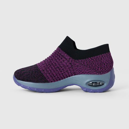 Zephyr Breathable No-Tie Stretch Shoes - Purple