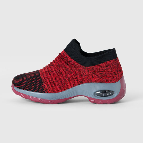 Zephyr Breathable No-Tie Stretch Shoes - Red