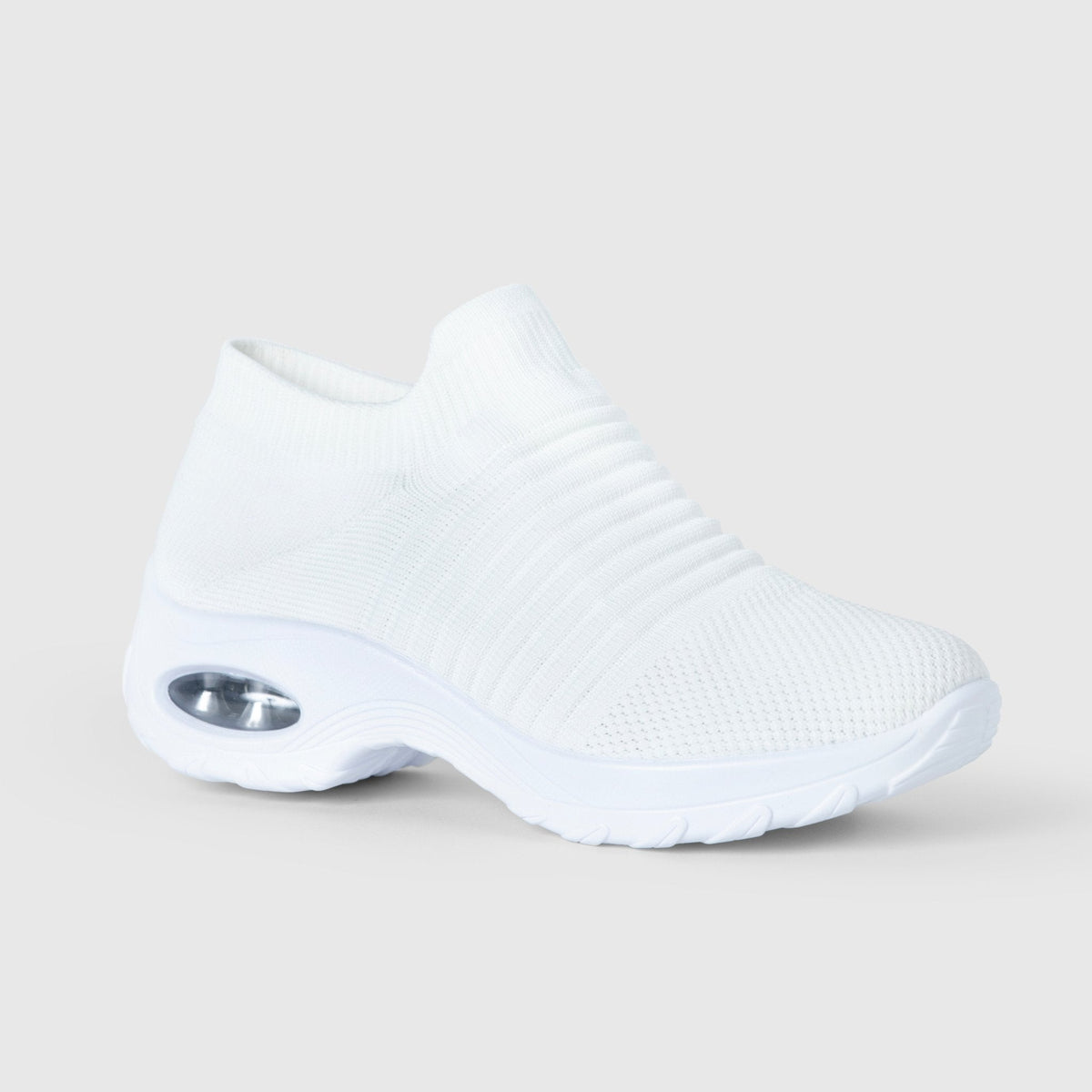 Zephyr Breathable No-Tie Stretch Shoes - White
