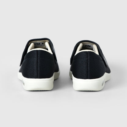 Rosalie Stretch No-Tie Wide Shoes with Adjustable Closure - Black
