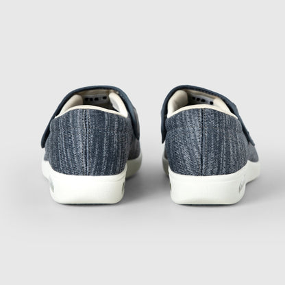 Rosalie Stretch No-Tie Wide Shoes with Adjustable Closure - Grey