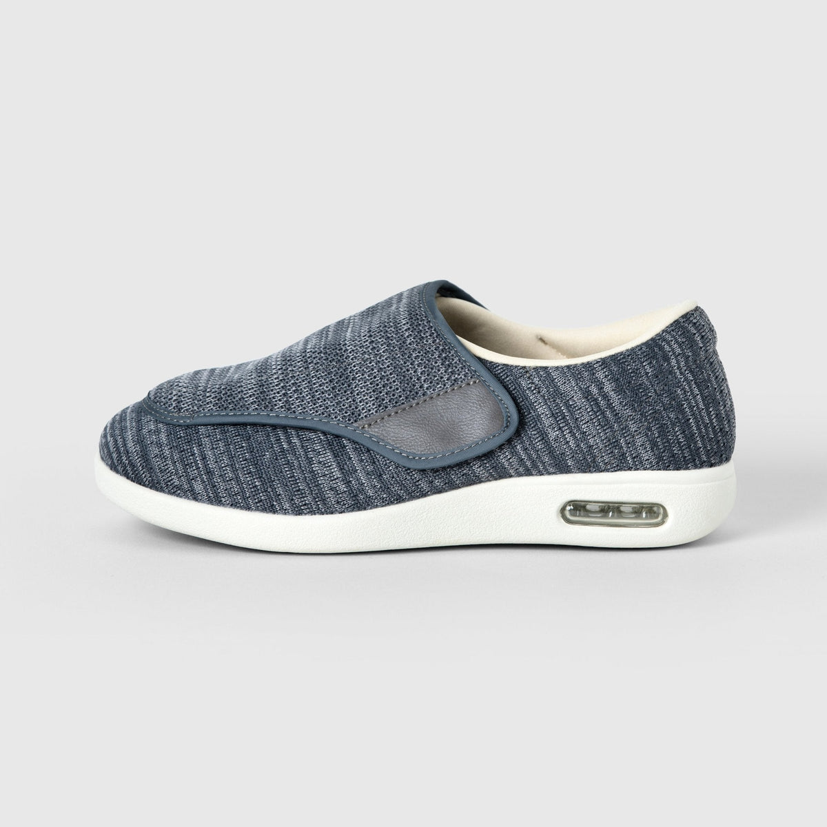 Rosalie Stretch No-Tie Wide Shoes with Adjustable Closure - Grey