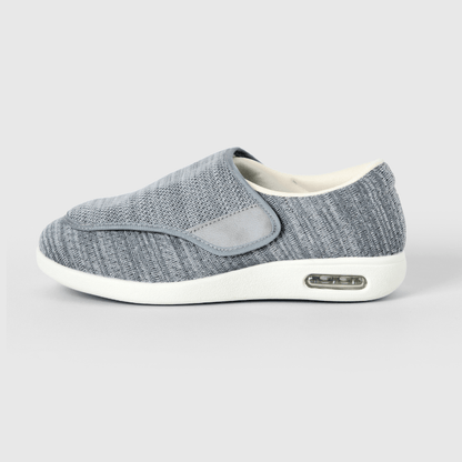 Rosalie Stretch No-Tie Wide Shoes with Adjustable Closure - Silver