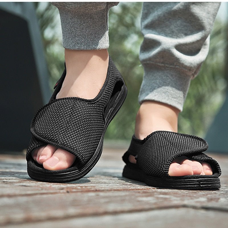 Marlow Wide Fit Sandals - Black
