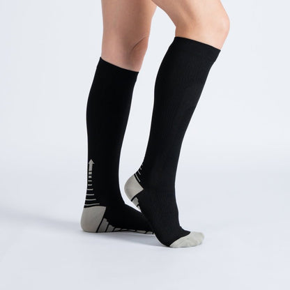 CloudKnit Compression Socks - Black White
