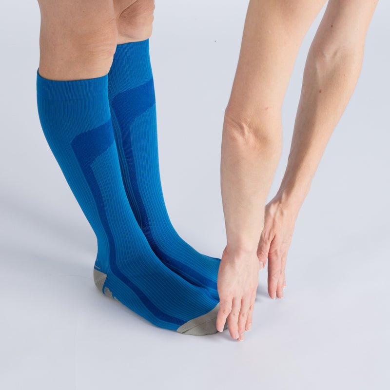 CloudKnit Compression Socks - Blue Grey