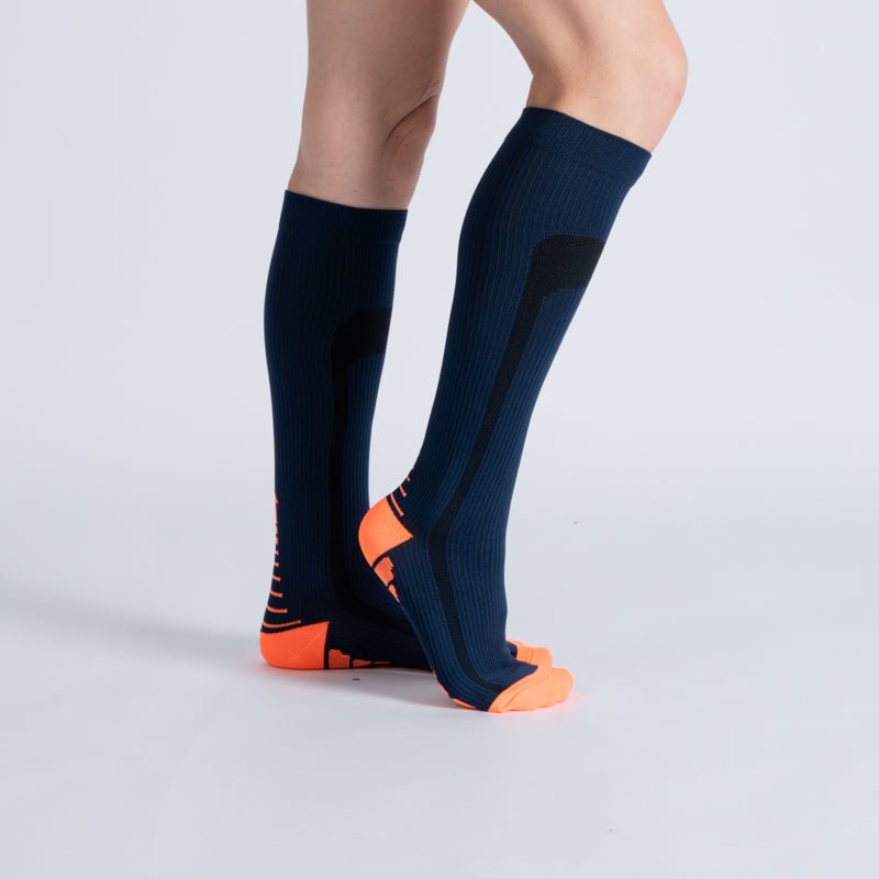CloudKnit Compression Socks - Blue Orange