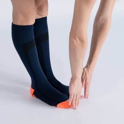 CloudKnit Compression Socks - Blue Orange