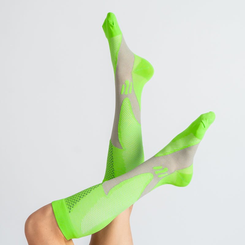 CloudKnit Compression Socks - Lime Green