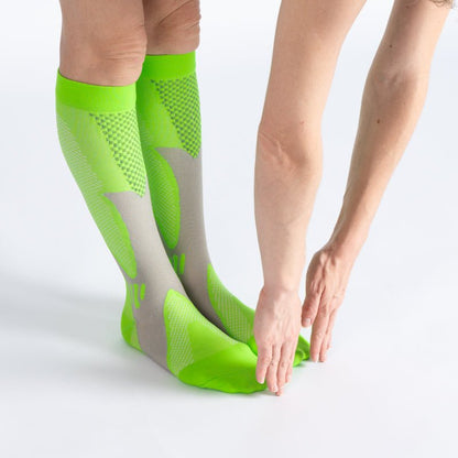 CloudKnit Compression Socks - Lime Green