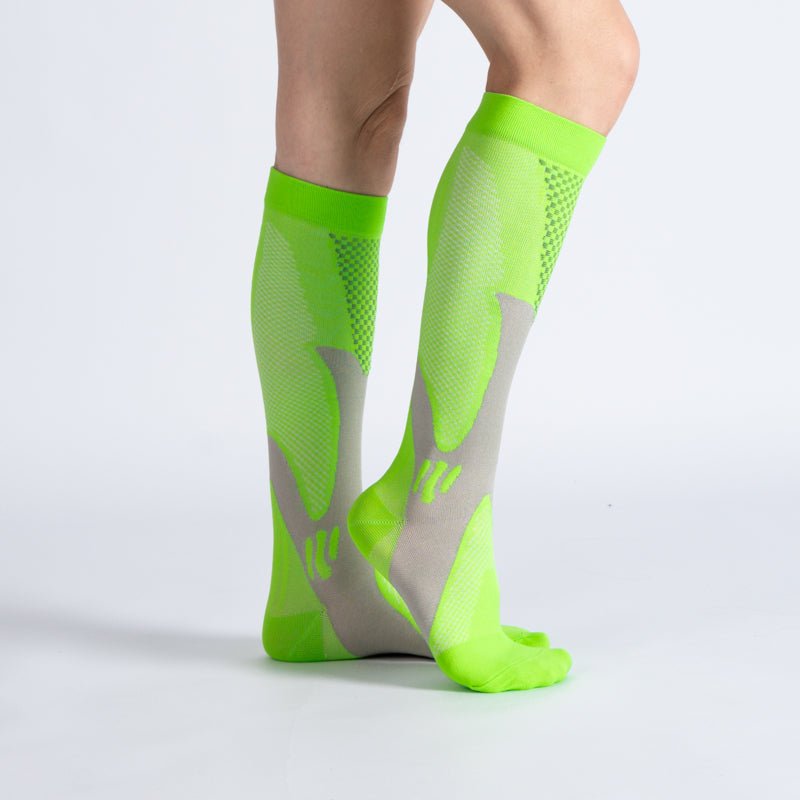 CloudKnit Compression Socks - Lime Green