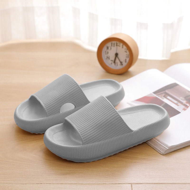 Cradle Heel Support Cushion Slides - Gray